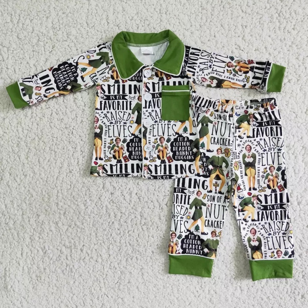 Kids Christmas Jammies Buddy the elf